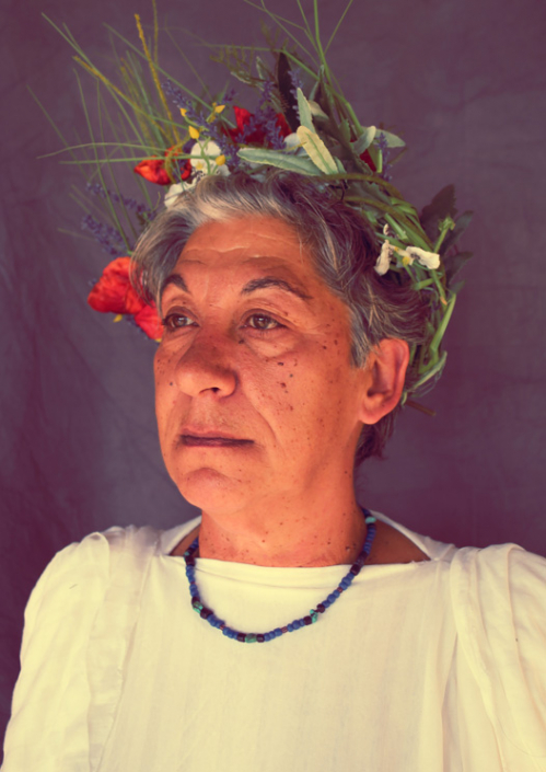 Greek Muse & Flower Headdress