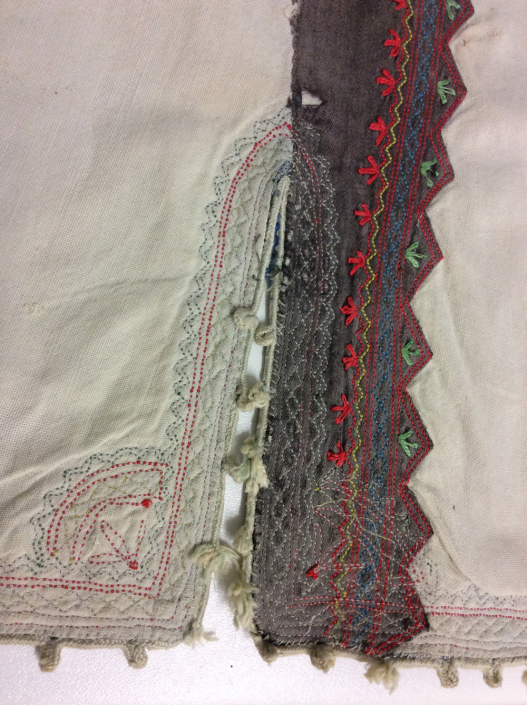 Detail of coat embroidery